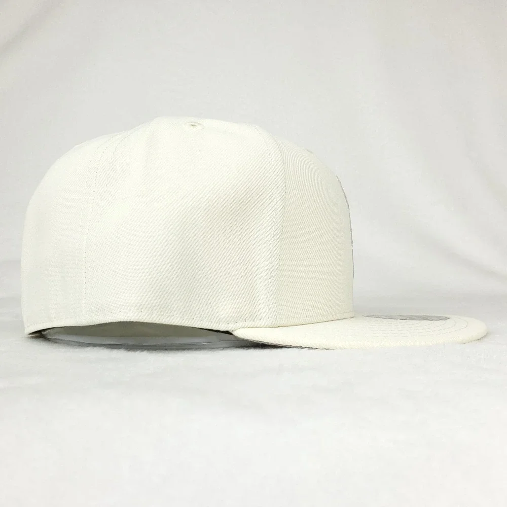 Detroit‎ Tigers Mitchell & Ness MLB Fitted 7 3/8 Liberty Hat Cap Cream NWT